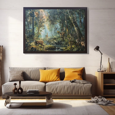 Peinture Animaux Forêt